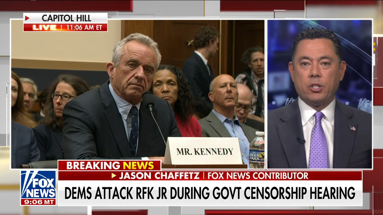 Jason Chaffetz goes off on 'unbelievable' Democrats who tried to censor RFK Jr. at hearing about censorship