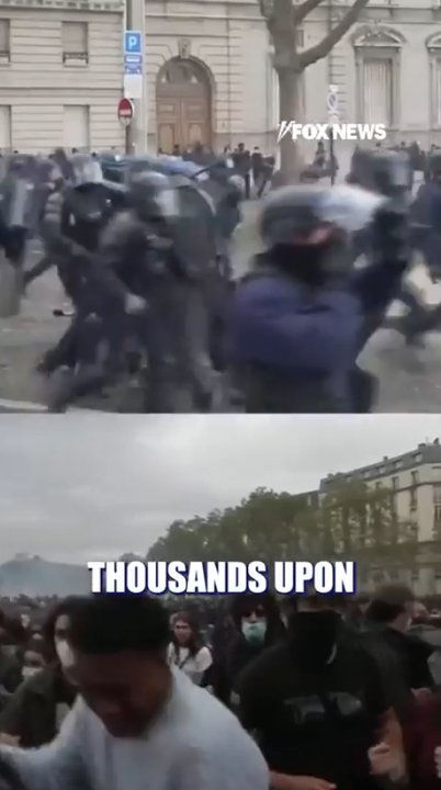 Paris student protests turn violent as clashes erupt with police