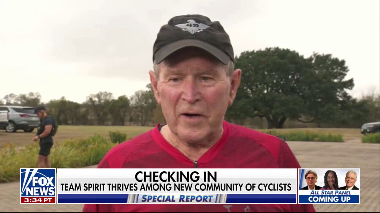 Veterans hit the trails with former President George W. Bush