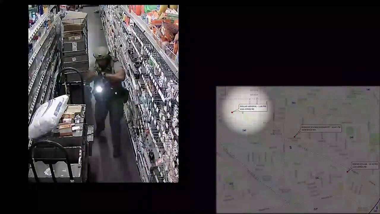 Jacksonville sheriff releases video footage of gunman’s last moments before opening fire inside Dollar General store