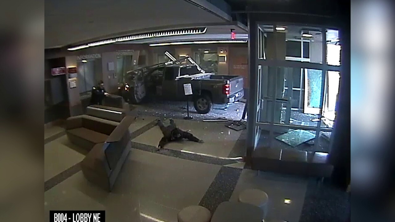 Colorado man intentionally drove pickup truck into police station lobby 'in order to be heard': police