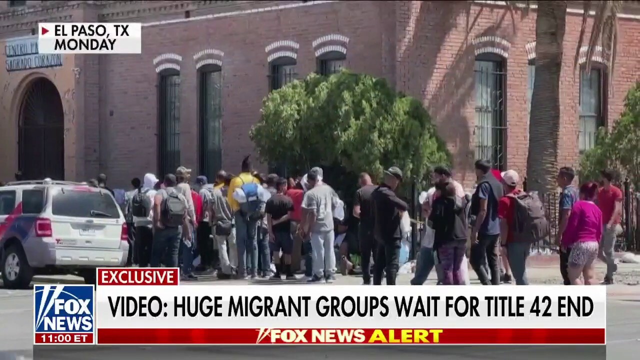 Fox video shows migrant groups waiting to rush border as end of Title 42 looms