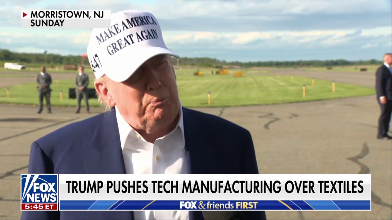 Trump says US will prioritize tech, military manufacturing over 'shirts and socks' 