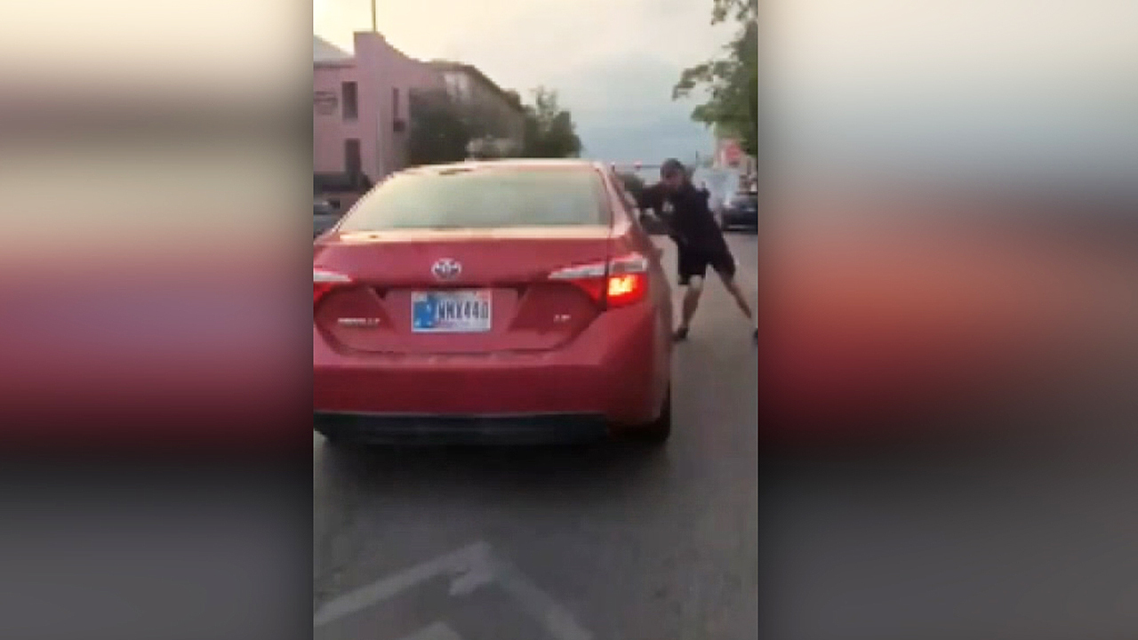 Two protesters hit by a car at anti-racism protest in Bloomington, Indiana