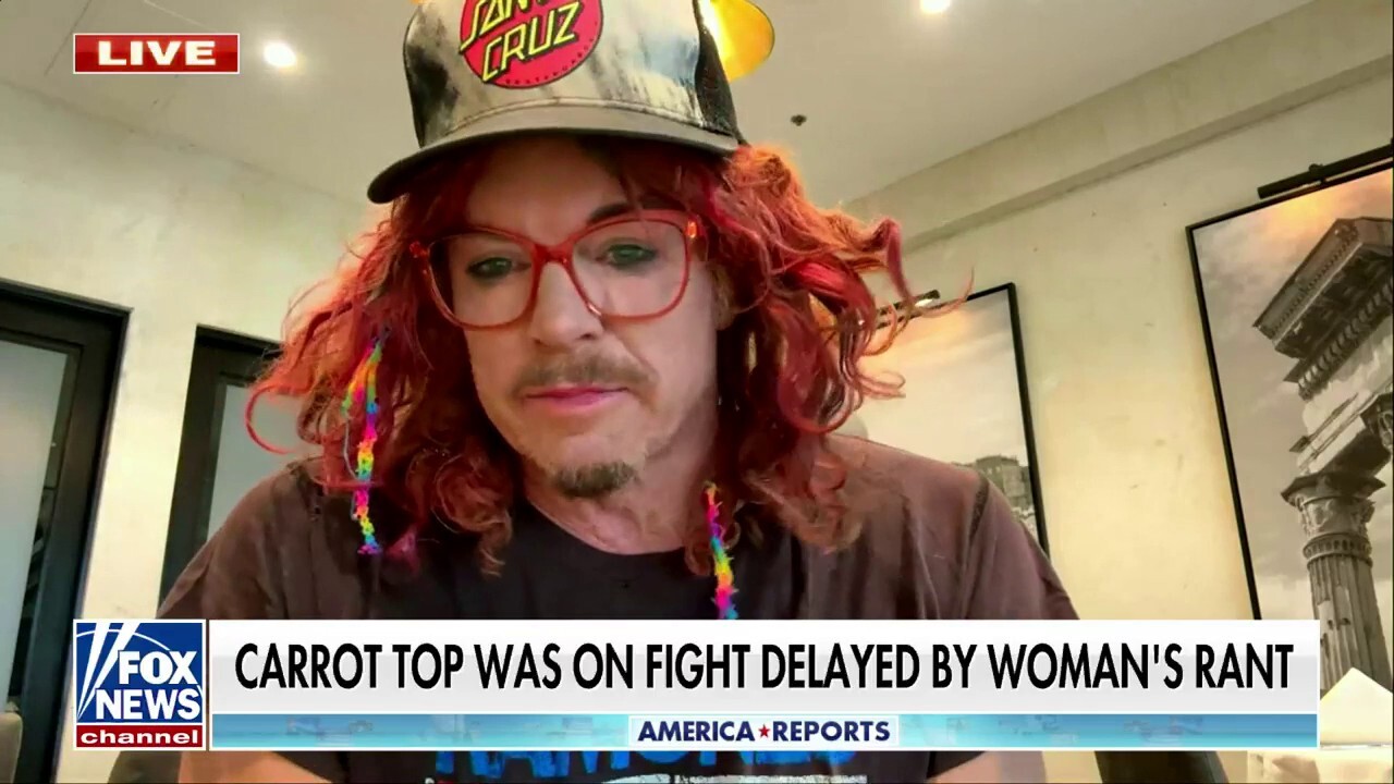 Carrot Top was on the flight delayed by woman’s viral meltdown ‘Crazy