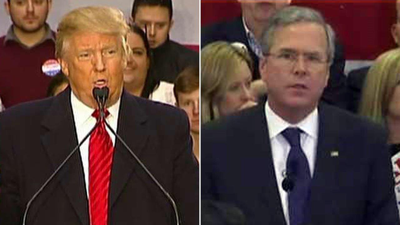Jeb Bush says he's the only candidate who can take on Trump