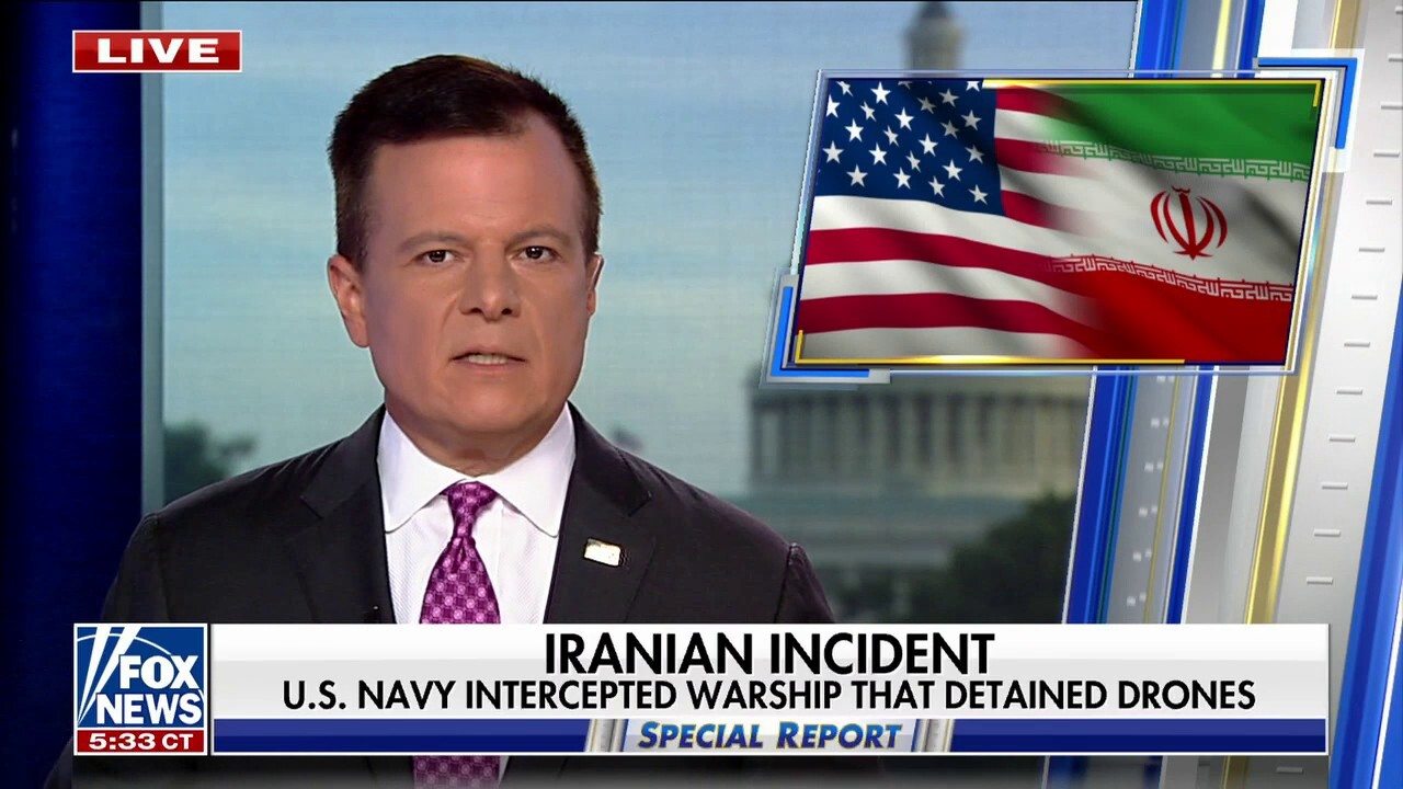Iranian warship intercepts US military drones