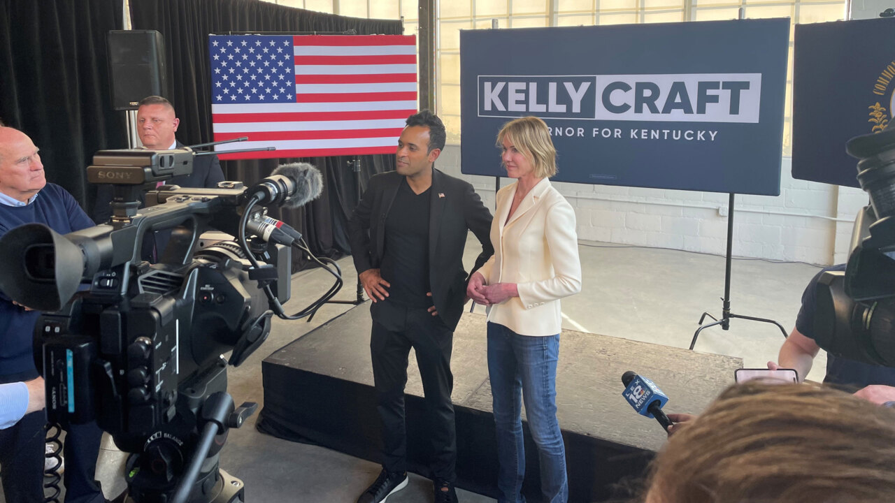 Republican presidential candidate Vivek Ramaswamy talks his endorsement of Kelly Craft, importance of Kentucky race for GOP