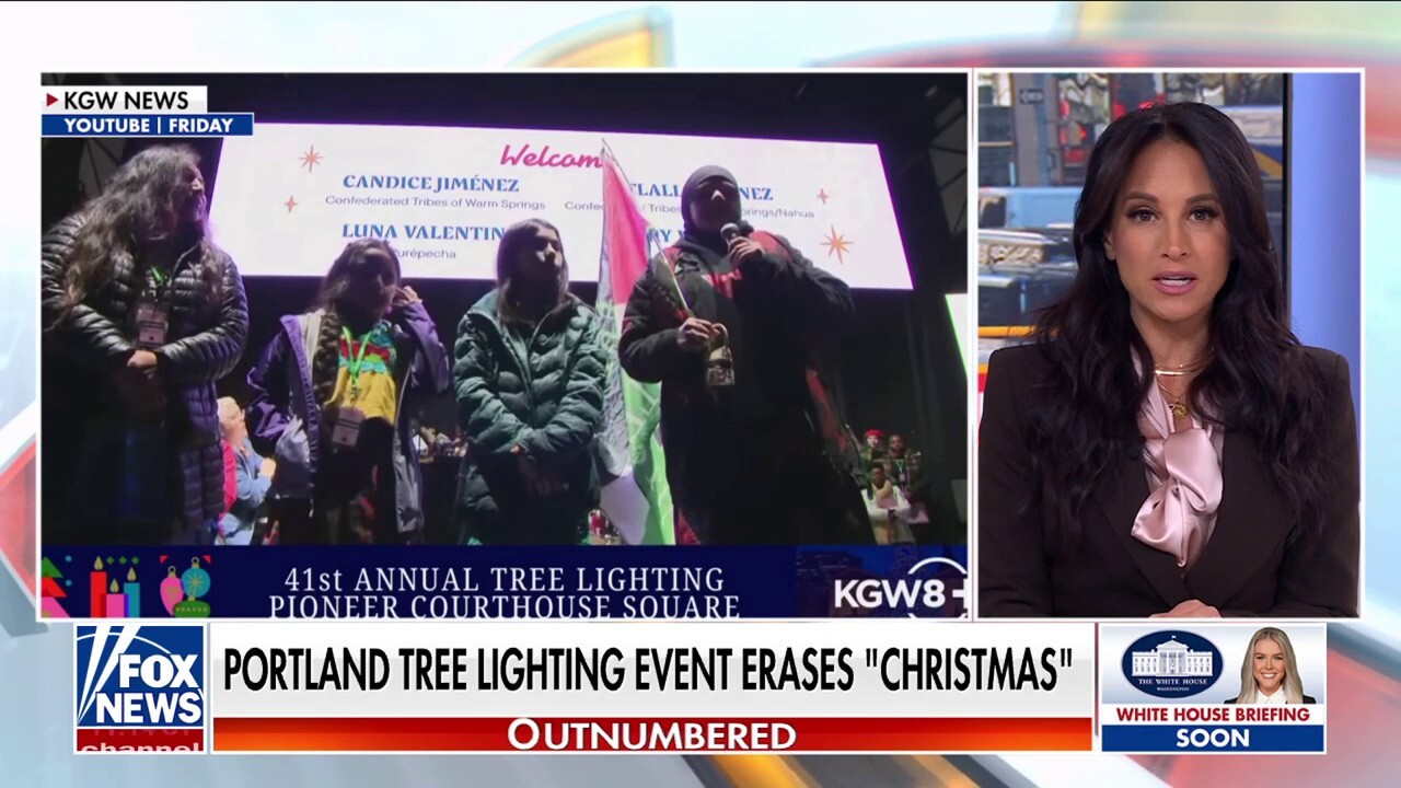 Portland 'tree lighting' speaker sparks outrage with pro-Palestinian message
