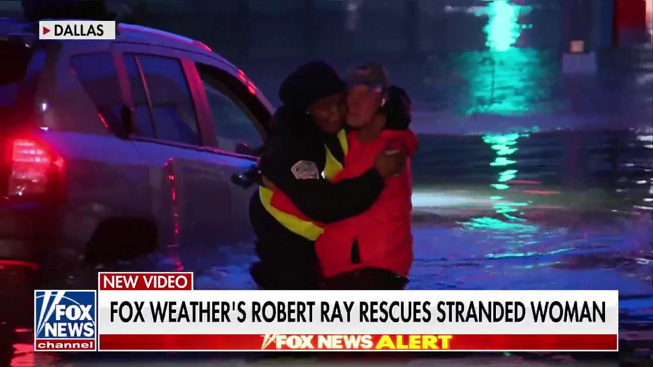 FOX Weather's Robert Ray springs into action, saves woman stranded during Texas flooding