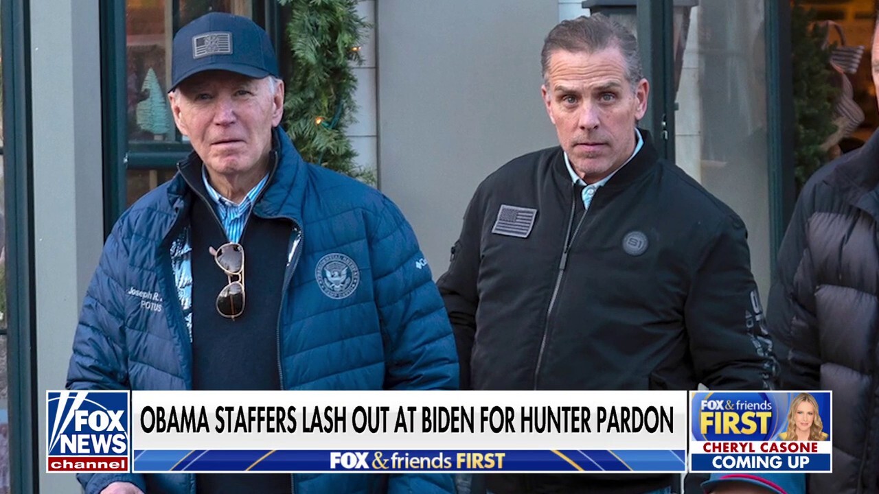 Former Obama staffers lash out over Hunter Biden's pardon