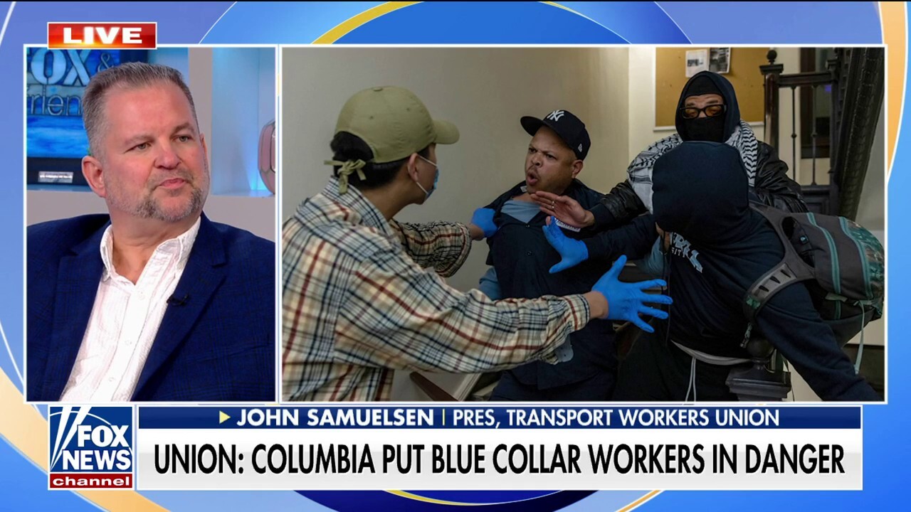 Transport Workers Union President John Samuelsen joined 'Fox & Friends' to discuss why the union is taking legal action over the university's overall response to the pro-Palestinian protests. 