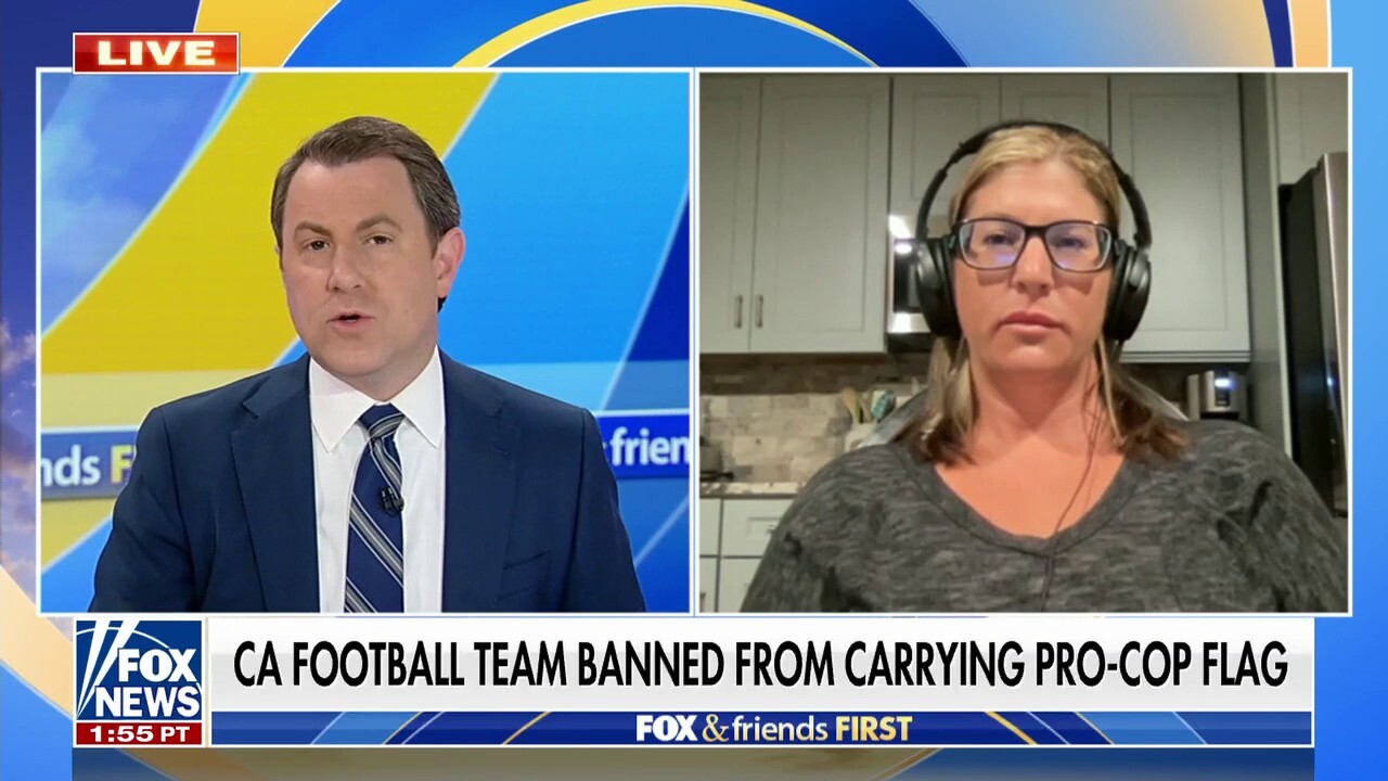 California high school football team banned from carrying pro-police flag