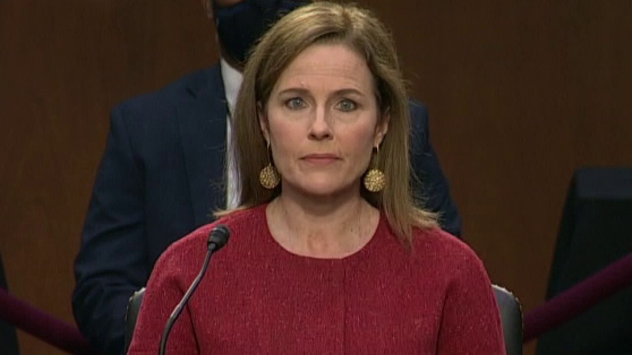 Amy Coney Barrett answers question on whether she'd be a 'female Scalia'