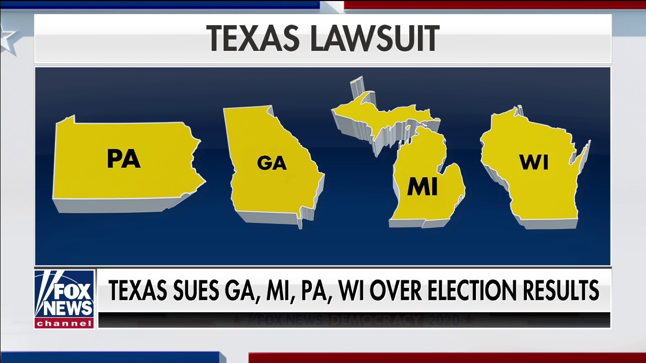Texas files lawsuit challenging election results in four other states