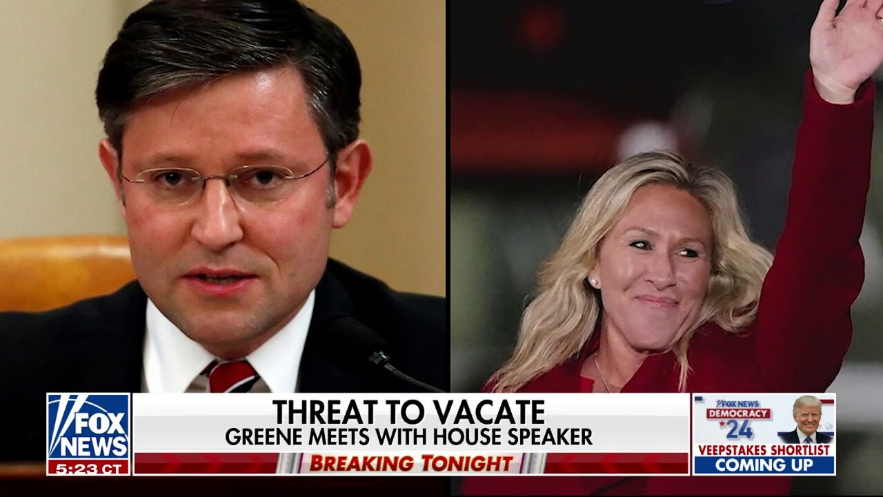 Fox News senior congressional correspondent Chad Pergram reports on the two-hour meeting between Rep. Marjorie Taylor Greene, R-Ga., and House Speaker Mike Johnson on 'Special Report.'