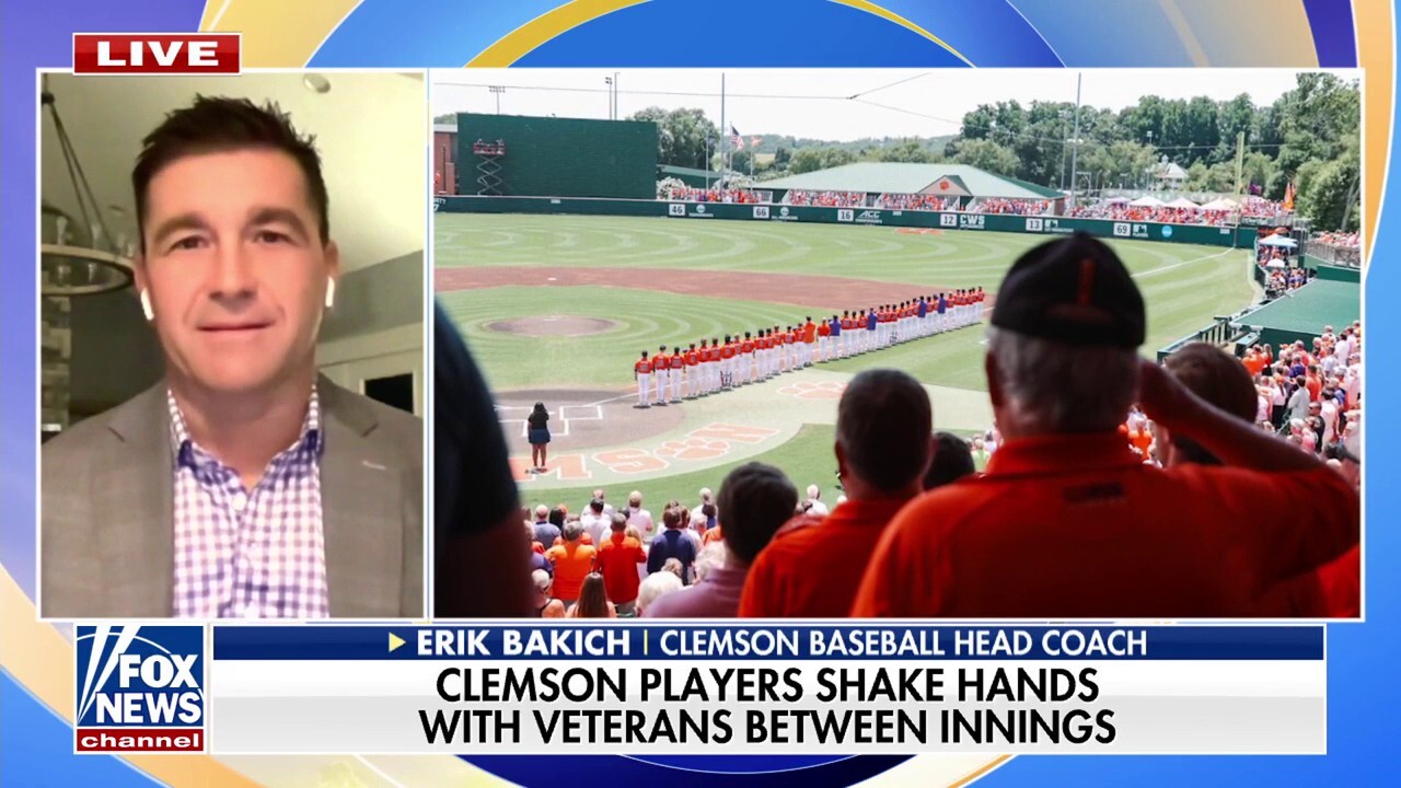 'Recognized like they should': Clemson University baseball players shake hands with veterans between innings