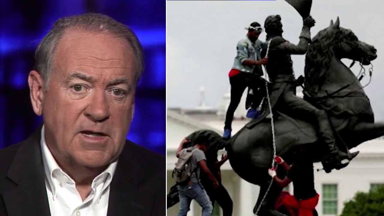 Huckabee: People trying to tear down public property is an act of anarchy