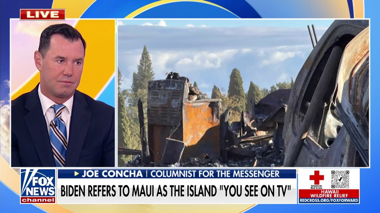 Joe Concha shreds Biden's apathy toward Maui wildfires: This is 'his Katrina'