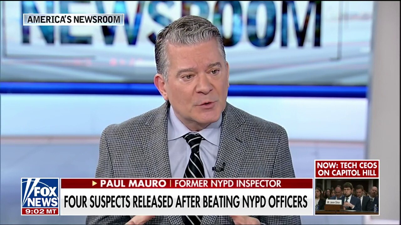 Former NYPD commanding officer reacts to video of migrant mob attacking NYPD officers in Times Square