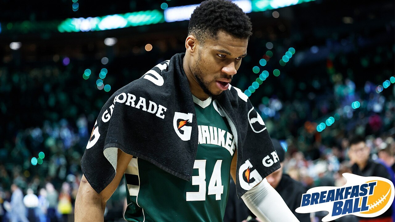 Is it panic clip  for the Milwaukee Bucks with Giannis Antetokounmpo’s aboriginal   successful  doubt? | Breakfast Ball