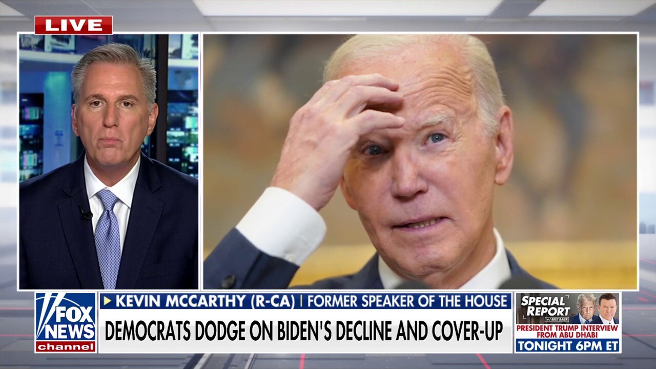 Kevin McCarthy calls on Democratic leaders to resign over cover-up of Biden's decline