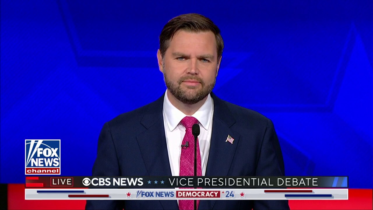 Ohio Sen. JD Vance highlights how Vice President Kamala Harris could have enacted her economic proposals while she has been in office during the CBS Vice Presidential Debate. (Courtesy: CBS News)