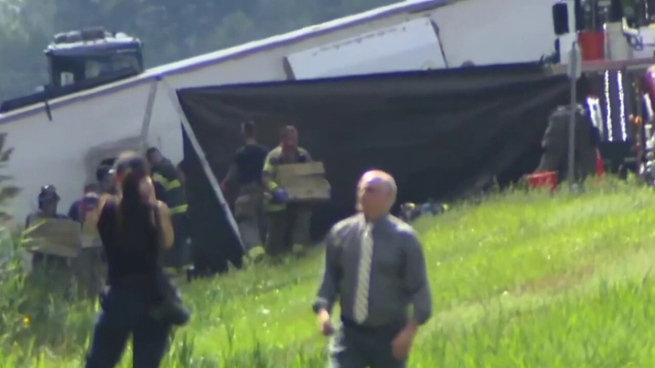 Emergency crews respond to devastating tour bus crash in rural New York