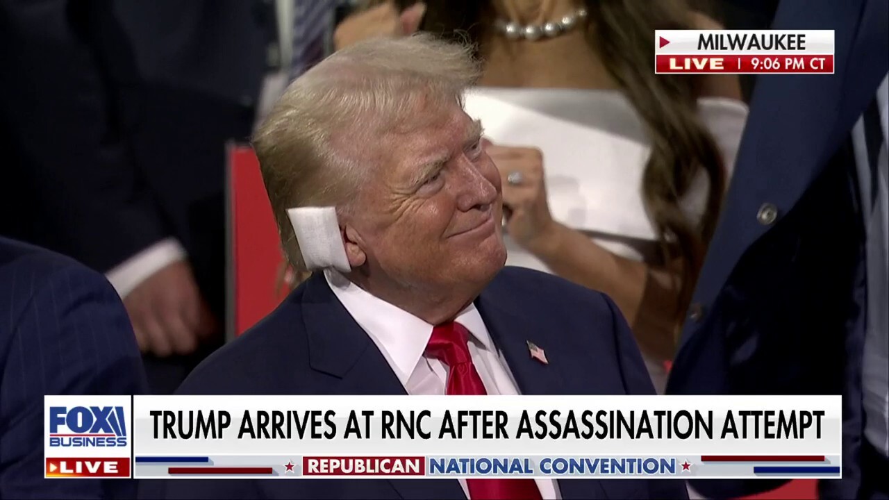 Trump arrives at RNC after assassination attempt