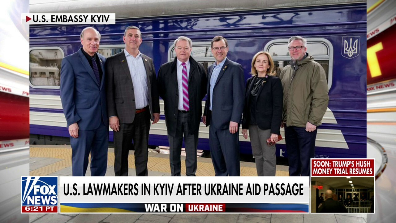 Lawmakers arrive in Kyiv after Congress passes Ukraine aid package