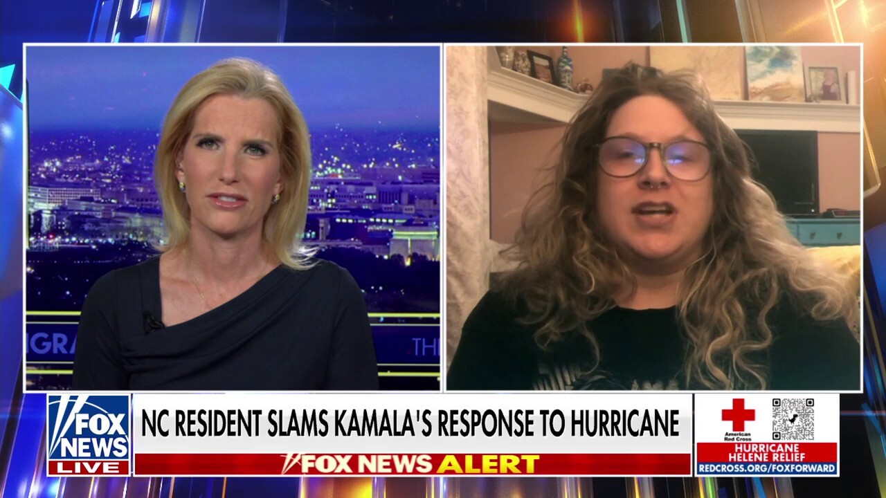 Arden, N.C., resident Sarah Marino says there's a lack of resources being handed out to Hurricane Helene survivors on ‘The Ingraham Angle.’