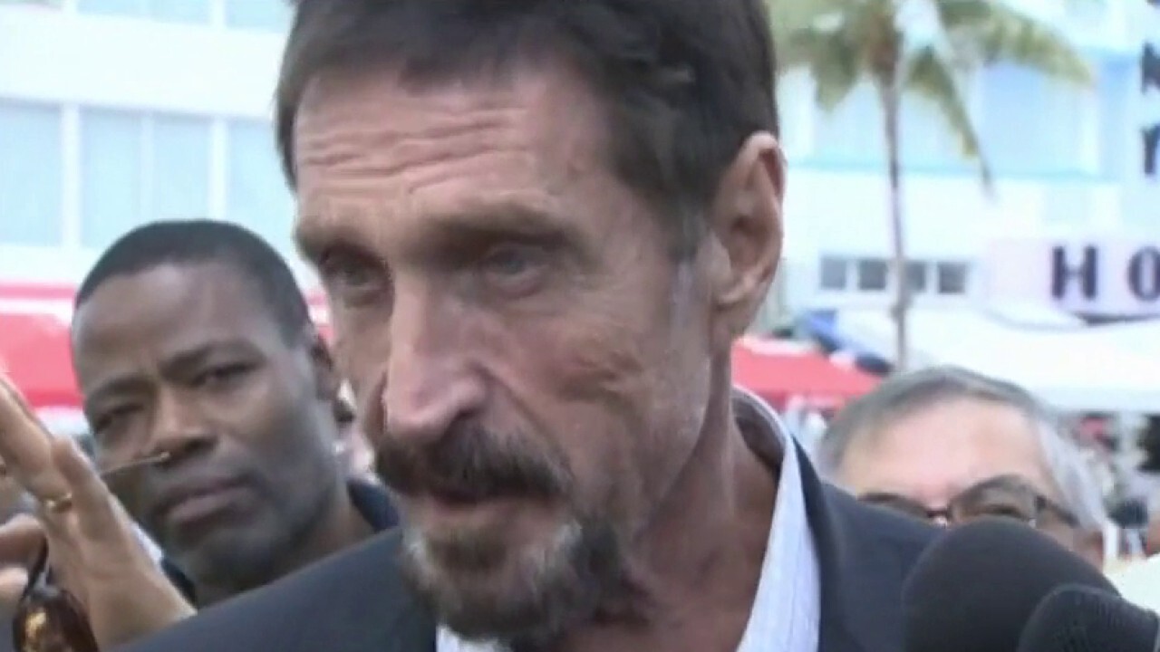 John McAfee claimed his charges were 'politically motivated' before his death