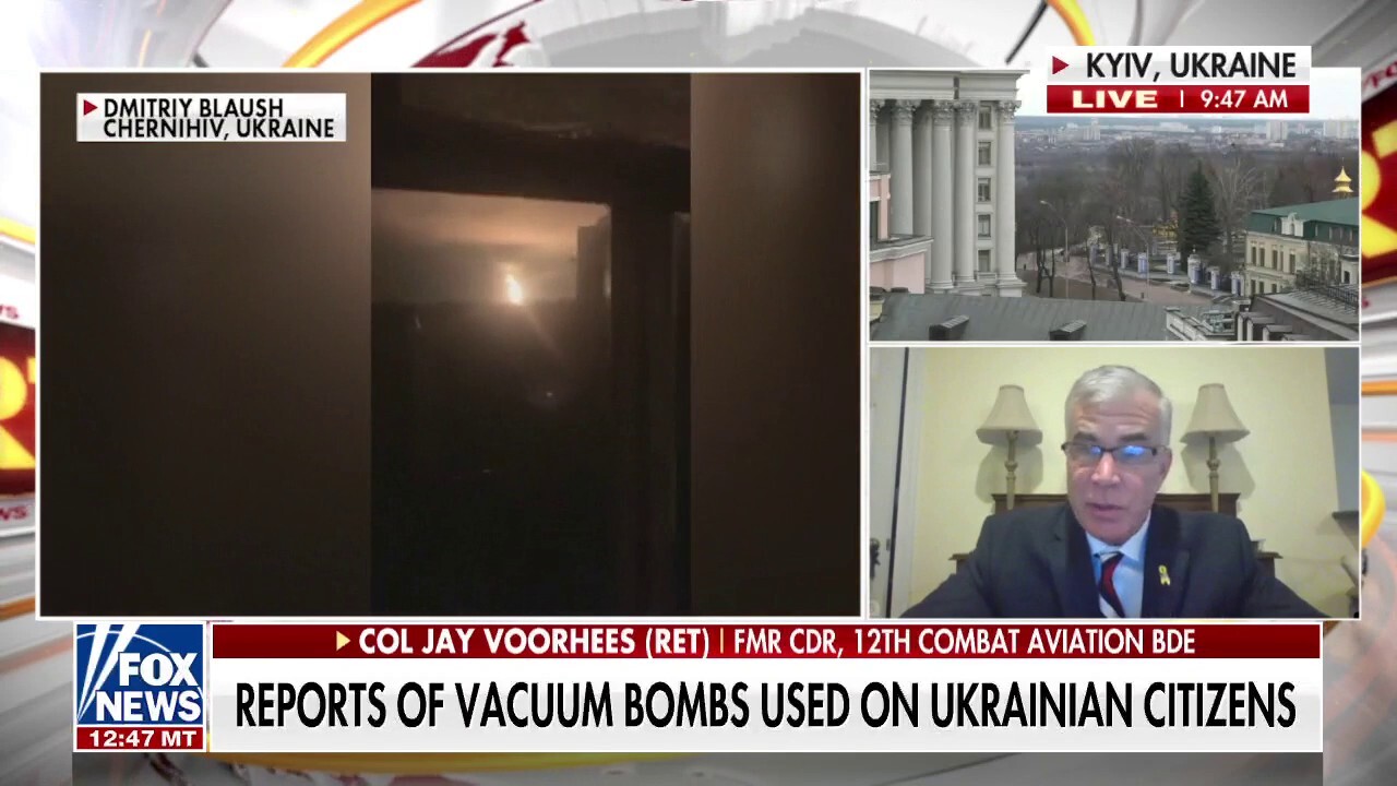 Reports of vacuum bombs used on Ukrainian citizens