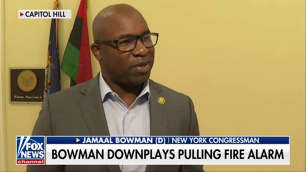 Rep Jamaal Bowman Denies Pulling Fire Alarm To Delay Vote Fox News Video 