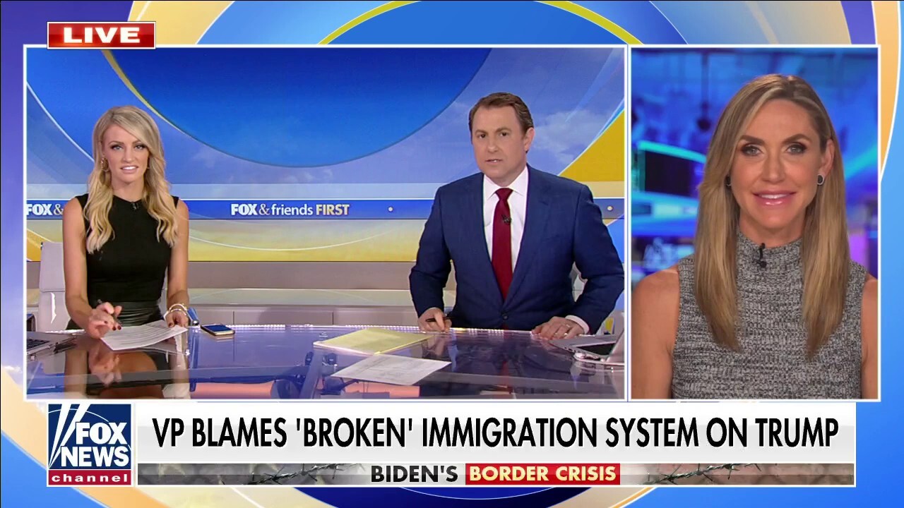 Kamala Harris blames broken immigration system on Trump