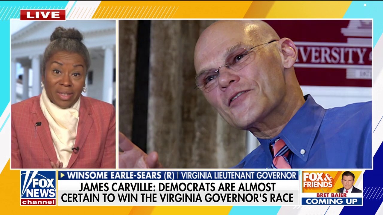 Virginia gubernatorial candidate responds after James Carville says Dems 'almost certain' to win