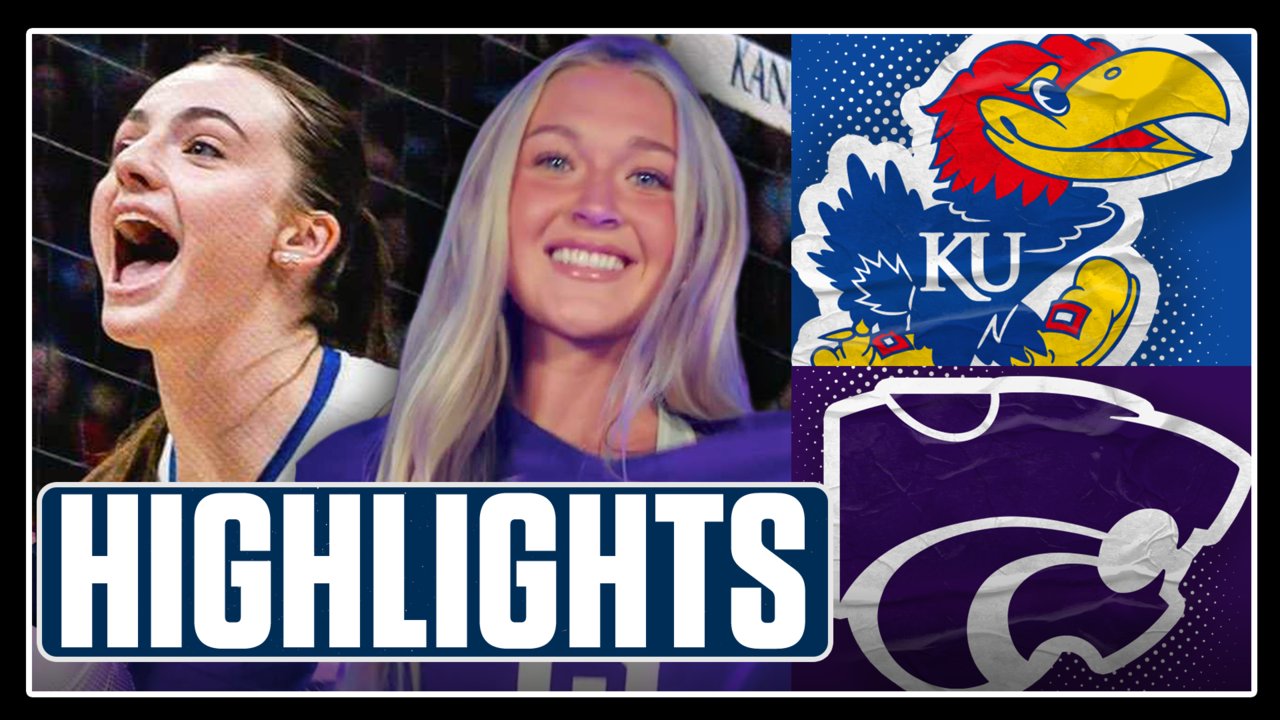 Kansas State vs No. 15 Kansas Highlights 🏐 Women's Volleyball on FOX