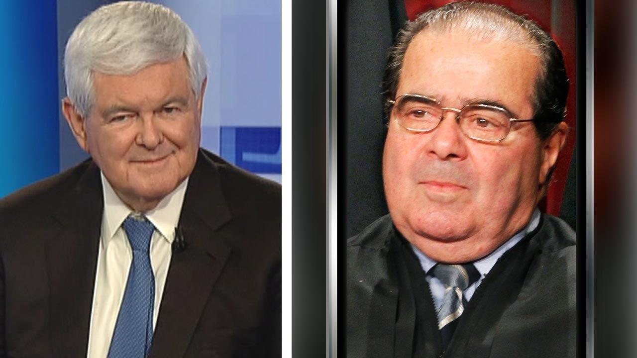 Gingrich's take: battle lines over replacing Scalia