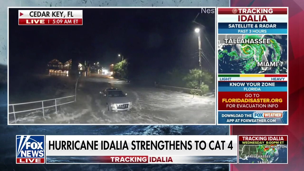 Hurricane Idalia strengthens to category 4 storm as it barrels toward ...