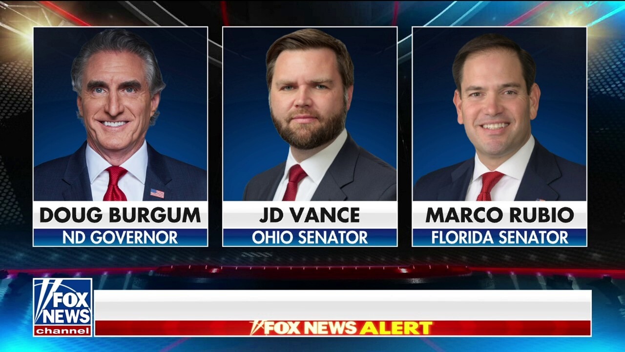 Trump narrows VP search: Vance, Burgum and Rubio top vetting list