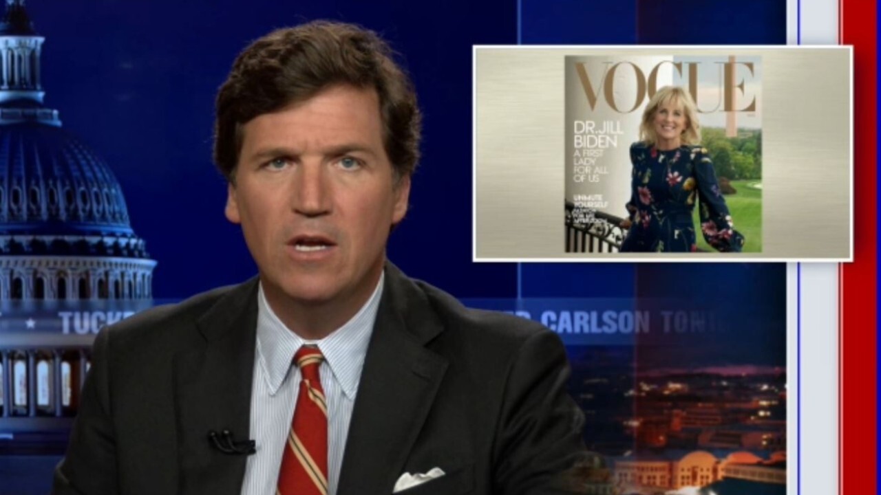 Tucker compares Vogue's coverage of Dr. Jill to North Korea state media