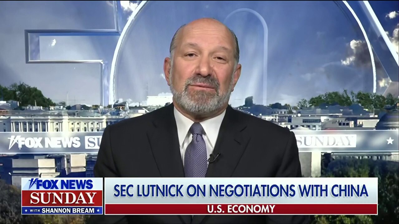 Commerce Secretary Howard Lutnick discusses U.S.-China trade talks, the latest on tariff negotiations, concerns over their impact to the economy and supporting American production on 'Fox News Sunday.'