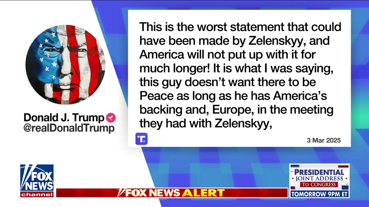 Trump fires back at Zelenskyy: 'This is the worst statement that could have been made'