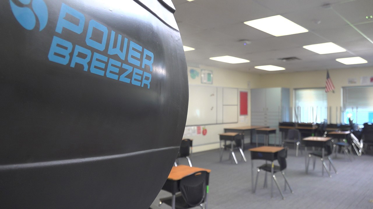 Schools utilize power fans to combat COVID-19