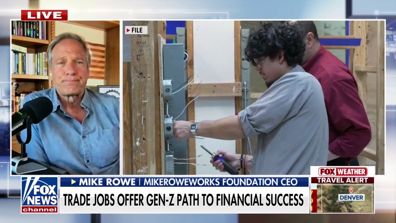 MikeRoweWorks Foundation CEO Mike Rowe discusses the trend of Gen-Z looking for trade jobs as an option for a successful career on ‘America Reports.’