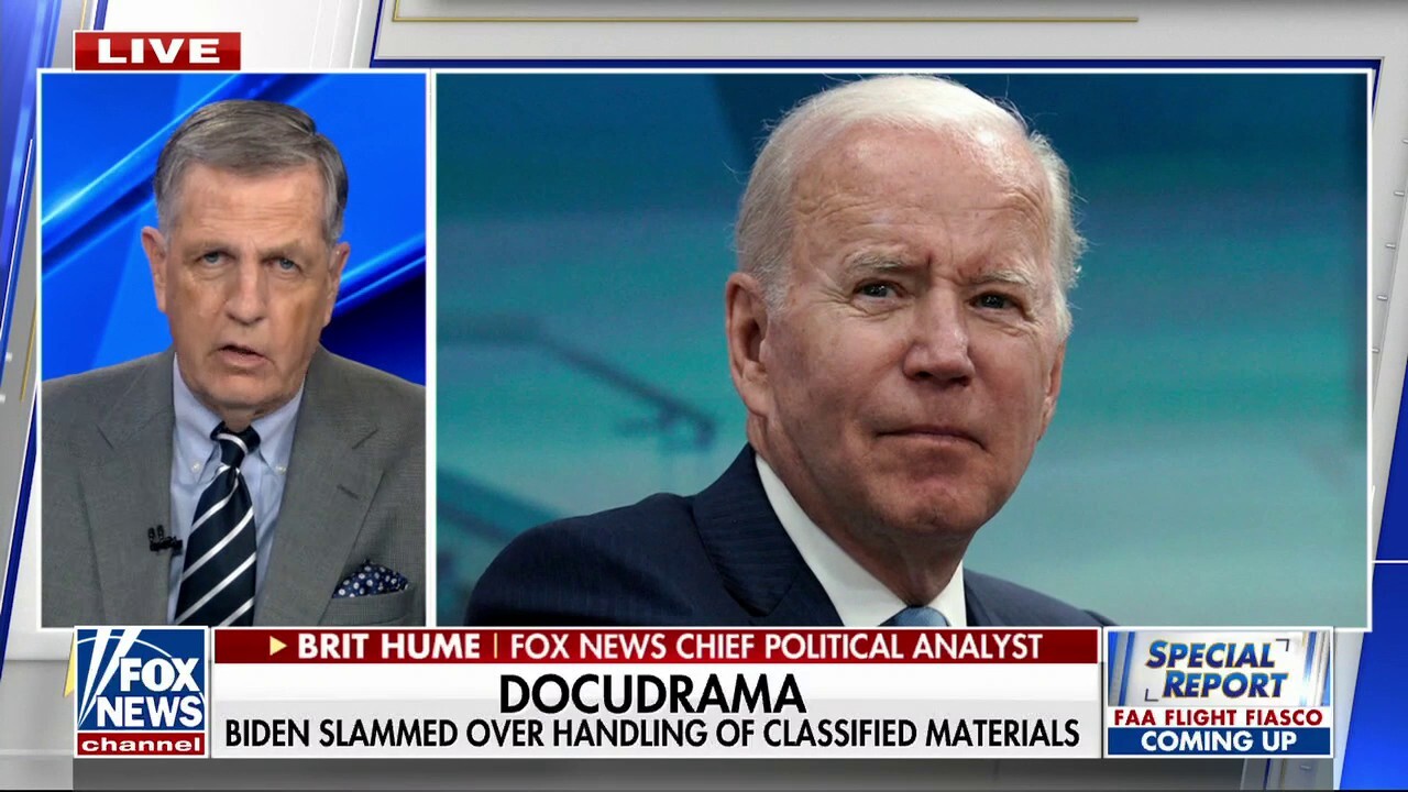 Brit Hume: Development of Biden documents in two locations is probably the best news Trump has had in a long time