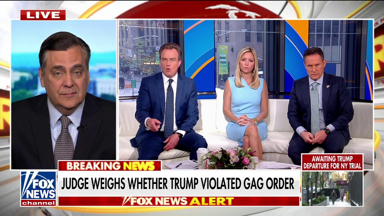 Fox News contributor Jonathan Turley joins 'Fox & Friends' to discuss the presidential immunity case being taken up by the Supreme Court and the upcoming ruling on whether Trump violated his gag order.