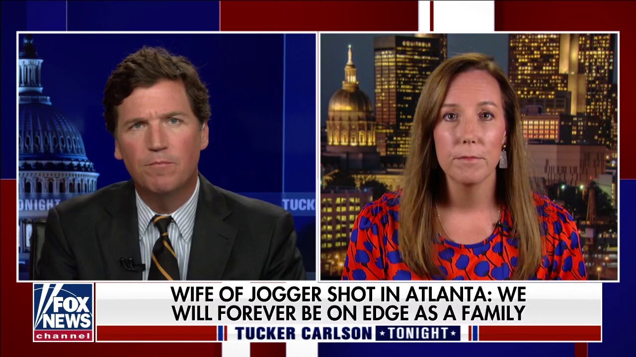 Tucker Carlson interviews wife of man shot at random while jogging in Atlanta community