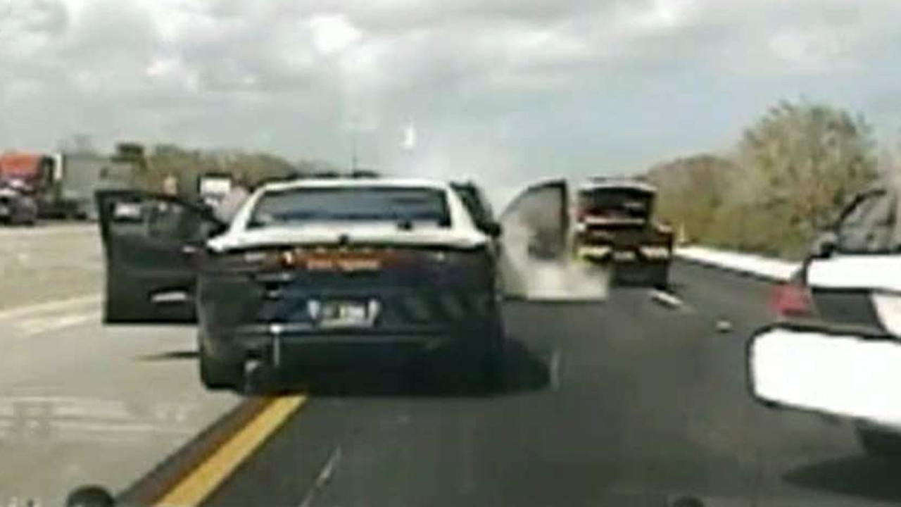 Police release dashcam video of runaway SUV in Florida