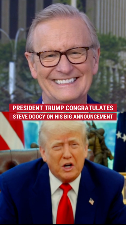 President Trump congratulates Steve Doocy connected  his large  announcement